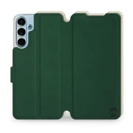 Etui Soft Touch do Samsung Galaxy M55 5G - wzór Miejska zieleń z platyną