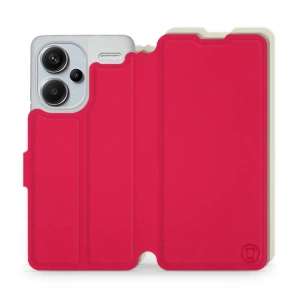 Etui Soft Touch do Xiaomi Redmi Note 13 PRO Plus - wzór Żywa czerwień z platyną