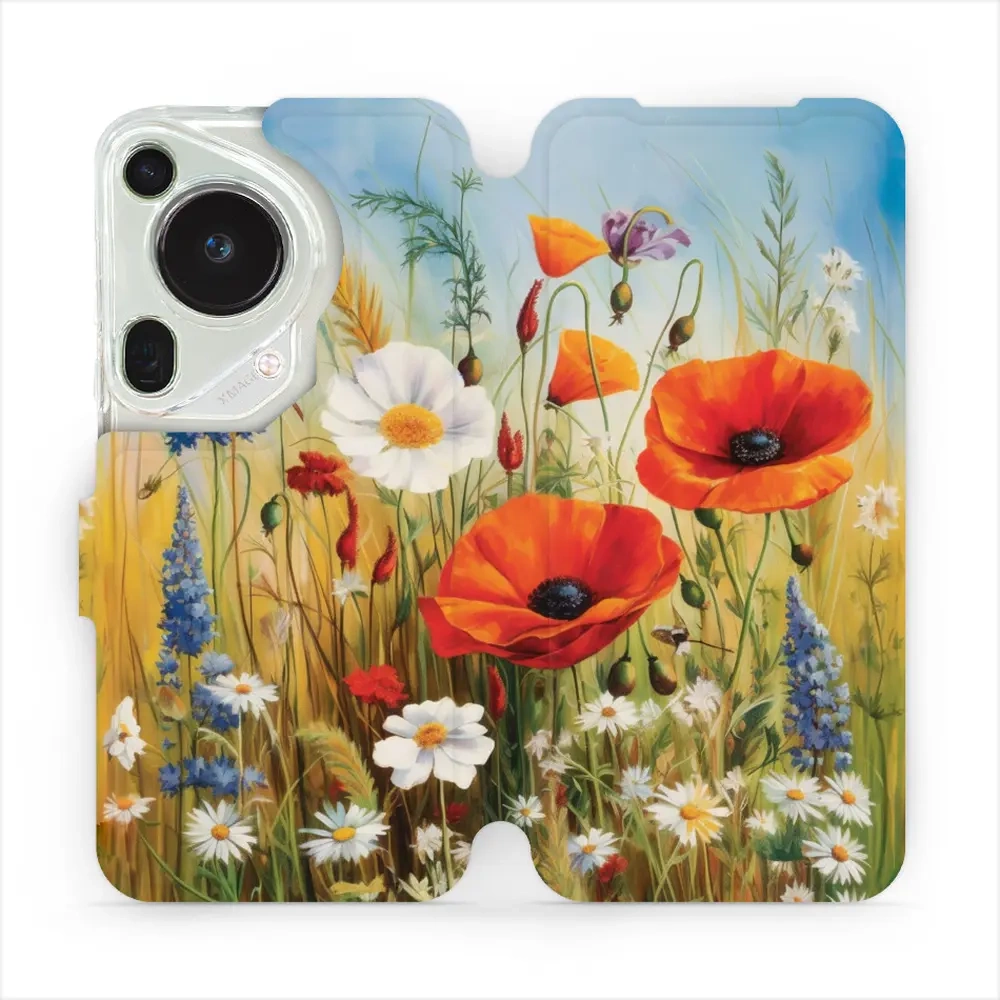 Mobiwear Book, ochrona ekranu, magnetyczne zapięcie, silikonowa wkładka, bezpieczeństwo, łąkowe kwiaty