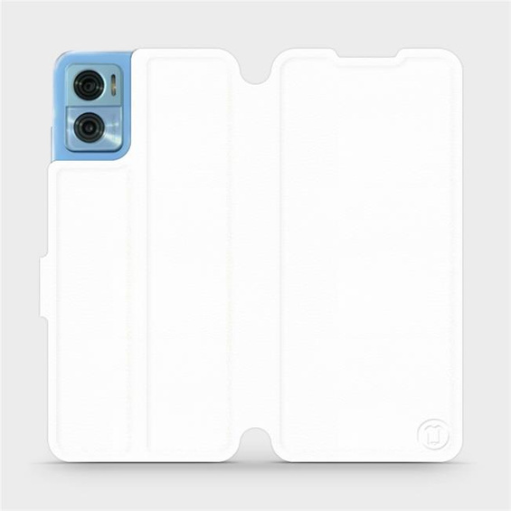 Etui do Motorola Moto E22 - wzór White&Orange