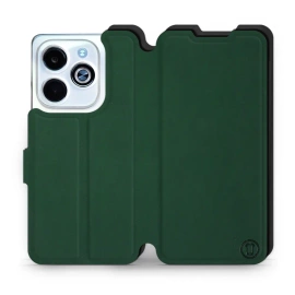 Etui Soft Touch do Infinix HOT 40i - wzór Miejska zieleń z czernią