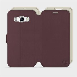 Etui Soft Touch do Samsung Galaxy J5 2016 - wzór Matowy burgund z platyną