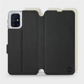 Etui Soft Touch do Samsung Galaxy M31s - wzór Satynowa czerń z platyną