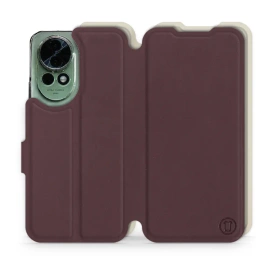 Etui Soft Touch do Huawei Nova 13 - wzór Matowy burgund z platyną