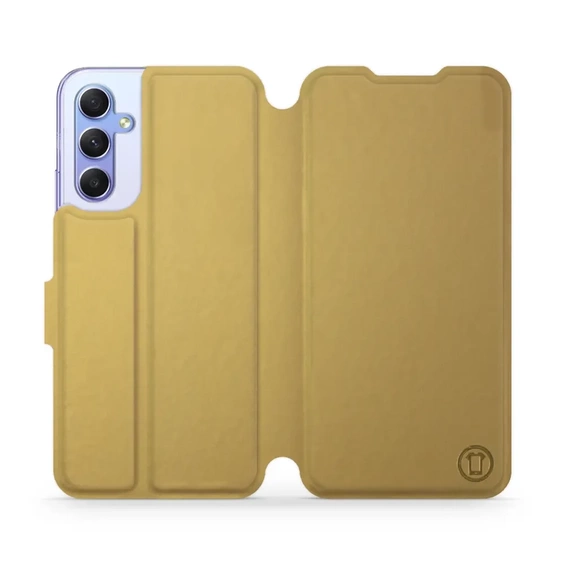 Etui do Samsung Galaxy A34 5G - wzór Gold&Orange