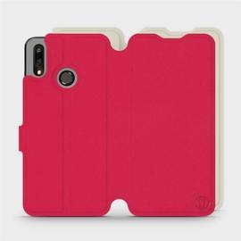 Etui Soft Touch do Huawei P Smart 2019 - wzór Żywa czerwień z platyną