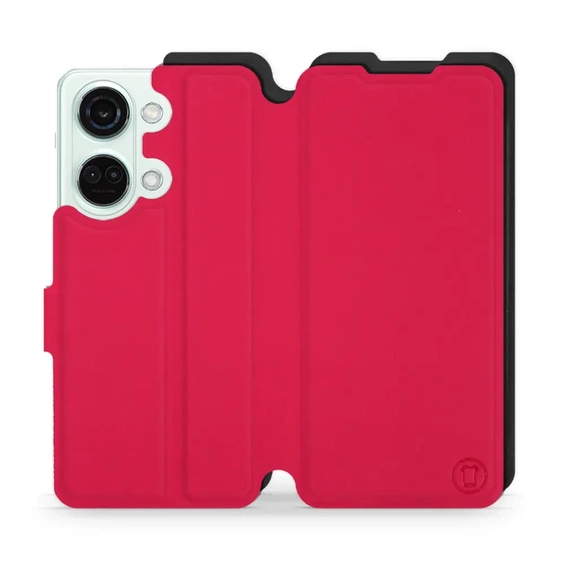 Etui Soft Touch do OnePlus Nord 3 5G - wzór Żywa czerwień z czernią