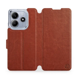 Etui do Xiaomi Redmi Note 14 5G - wzór Brown&Orange