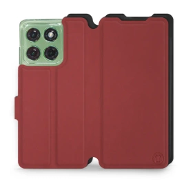 Etui Soft Touch do Motorola Edge 60 - wzór Zachodząca czerwień z czernią