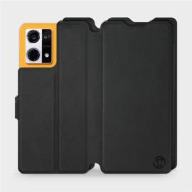 Etui Soft Touch do Oppo Reno 7 4G - wzór Satynowa czerń