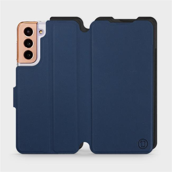 Etui Soft Touch do Samsung Galaxy S21 - wzór Głęboki granat z czernią