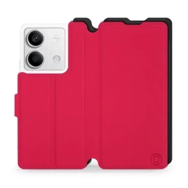 Etui Soft Touch do Xiaomi Redmi Note 13 5G - wzór Żywa czerwień z czernią