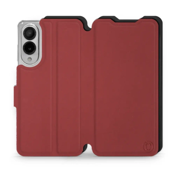Etui Soft Touch do Samsung Galaxy S25 Edge - wzór Zachodząca czerwień z czernią