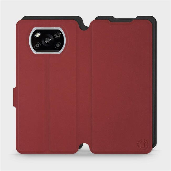 Etui Soft Touch do Xiaomi POCO X3 NFC - wzór Zachodząca czerwień z czernią