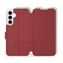 Etui Soft Touch do Samsung Galaxy A35 5G - wzór Zachodząca czerwień z platyną