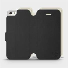 Etui Soft Touch do Apple iPhone 5s - wzór Satynowa czerń z platyną