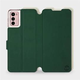 Etui Soft Touch do Motorola Moto G42 - wzór Miejska zieleń z platyną