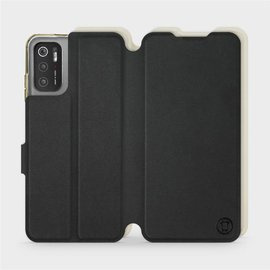 Etui Soft Touch do Xiaomi POCO M3 Pro 5G - wzór Satynowa czerń z platyną