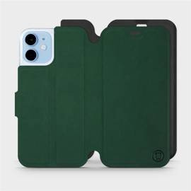 Etui Soft Touch do Apple iPhone 12 mini - wzór Miejska zieleń z czernią