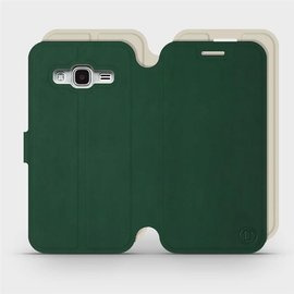 Etui Soft Touch do Samsung Galaxy J3 2016 - wzór Miejska zieleń z platyną