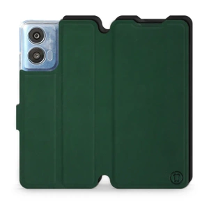 Etui Soft Touch do Motorola Moto G04 - wzór Miejska zieleń z czernią