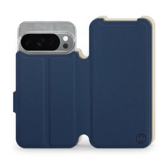 Etui Soft Touch do Google Pixel 10 Pro - wzór Głęboki granat z platyną