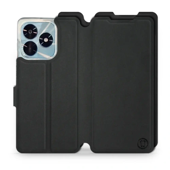 Etui Soft Touch do Huawei Honor X5c Plus - wzór Satynowa czerń