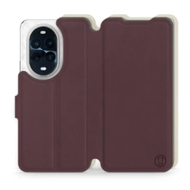 Etui Soft Touch do Huawei Nova 13 Pro - wzór Matowy burgund z platyną