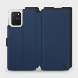 Etui Soft Touch do Samsung Galaxy S10 Lite - wzór Głęboki granat z czernią