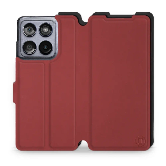 Etui Soft Touch do Motorola Edge 60 Fusion - wzór Zachodząca czerwień z czernią