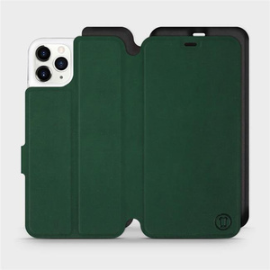 Etui Soft Touch do Apple iPhone 11 Pro Max - wzór Miejska zieleń z czernią
