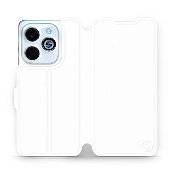 Etui do Infinix HOT 40i - wzór White&Orange