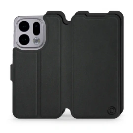 Etui Soft Touch do OPPO Find X9 - wzór Satynowa czerń