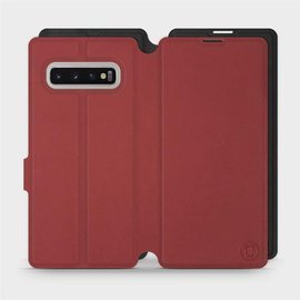 Etui Soft Touch do Samsung Galaxy S10 Plus - wzór Zachodząca czerwień z czernią