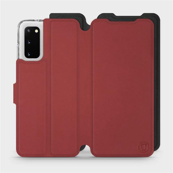 Etui Soft Touch do Samsung Galaxy S20 - wzór Zachodząca czerwień z czernią