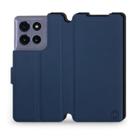 Etui Soft Touch do Motorola Moto G86 5G - wzór Głęboki granat z czernią