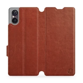 Etui do Sony Xperia 5 V - wzór Brown&Orange
