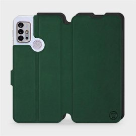 Etui Soft Touch do Motorola Moto G10 - wzór Miejska zieleń z czernią
