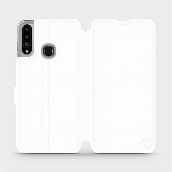 Etui do Samsung Galaxy A20S - wzór White&Orange
