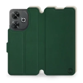 Etui Soft Touch do Xiaomi Redmi 13 - wzór Miejska zieleń z platyną