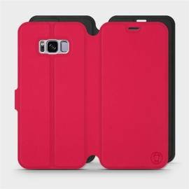 Etui Soft Touch do Samsung Galaxy S8 - wzór Żywa czerwień z czernią