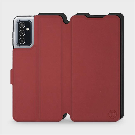 Etui Soft Touch do Samsung Galaxy M52 5G - wzór Zachodząca czerwień z czernią
