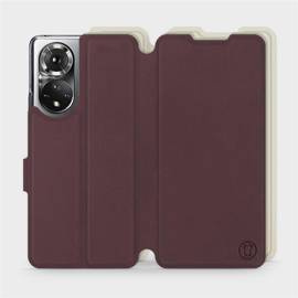 Etui Soft Touch do Huawei Honor 50 - wzór Matowy burgund z platyną