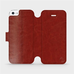 Etui do Apple iPhone 5s - wzór Brown&Orange