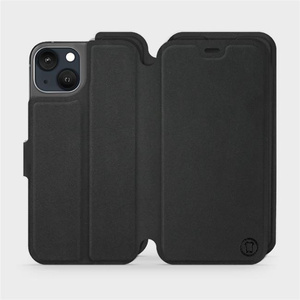 Etui Soft Touch do Apple iPhone 13 - wzór Satynowa czerń