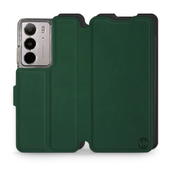 Etui Soft Touch do Realme C75 - wzór Miejska zieleń z czernią