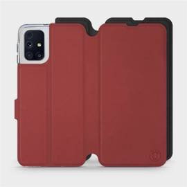 Etui Soft Touch do Samsung Galaxy M31s - wzór Zachodząca czerwień z czernią
