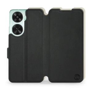 Etui Soft Touch do Huawei Nova 12 SE - wzór Satynowa czerń z platyną