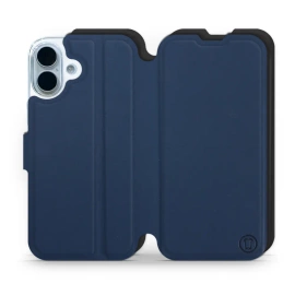 Etui Soft Touch do Apple iPhone 17 - wzór Głęboki granat z czernią