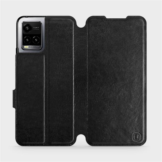Etui do Vivo Y21S - wzór Black&Orange